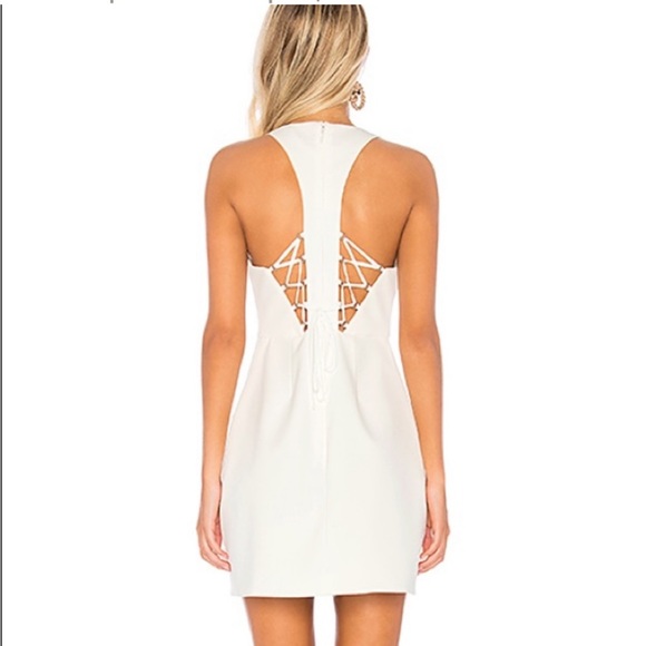 BCBGMaxAzria Dresses & Skirts - BCBGMaxMaxAzria Off White Halter Mini Dress